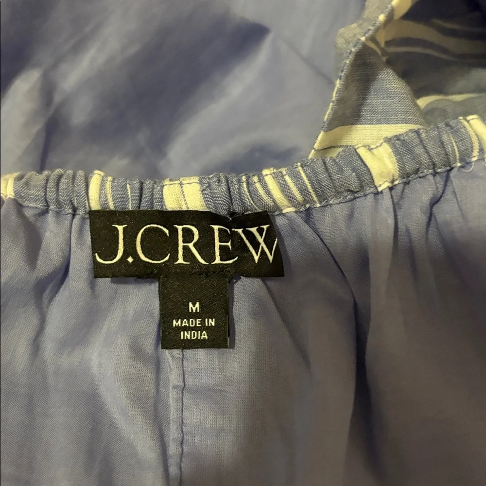 J.Crew Blue and White Striped Women's dress - Picture 9 of 9